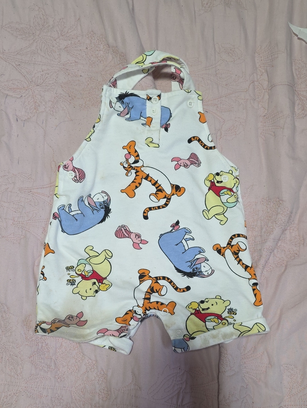 Disney White Multicolor Winnie the Pooh & Friends One-Piece Bodysuit
